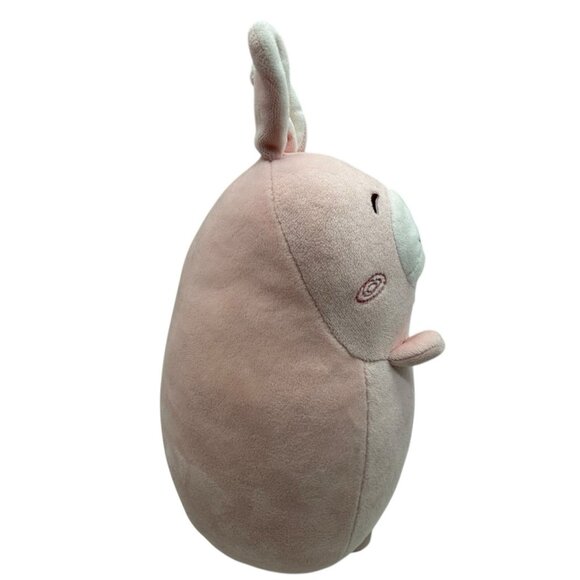 Miniso Fat Bunny Rabbit Plush 10" Pink Squishy Round Stuffed Animal - Picture 4 of 10